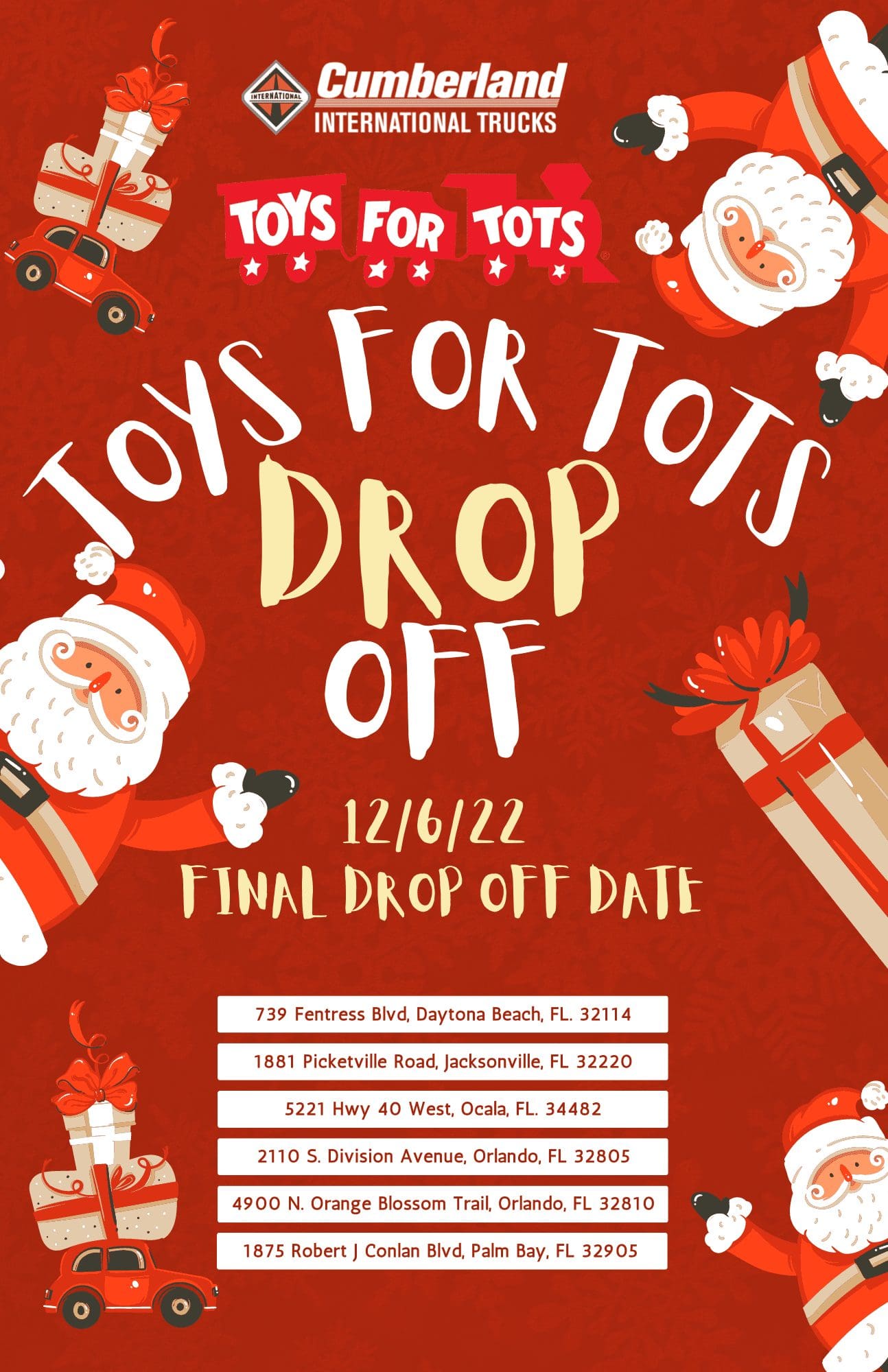 Tots Florida Region Toy Drive